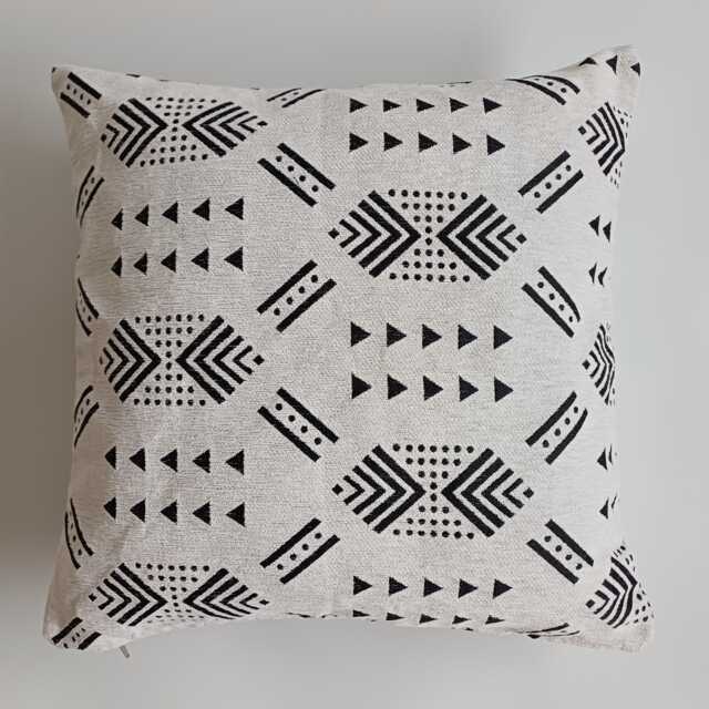 Moroccan Velvet Cushion Cover, Handmade Brocade White Pillow Case, Decorative 20''x20''/50x50 cm - image 1