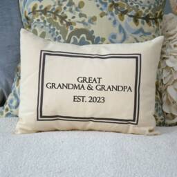 Great Grandparents Gift, Pregnancy Announcement Reveal, Personalized Pillow, Mother's Day Gift - thumbnail 2