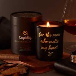 Tobacco, Oak & Cognac Scented Candle - Cupidly Gift For Him