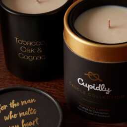 Tobacco, Oak & Cognac Scented Candle - Cupidly Gift For Him - thumbnail 3