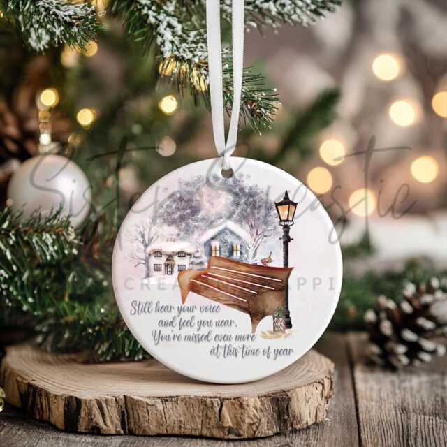 Personalised Christmas Decoration - Memory Heaven Bauble Custom Gift Stocking Filler Eve Box