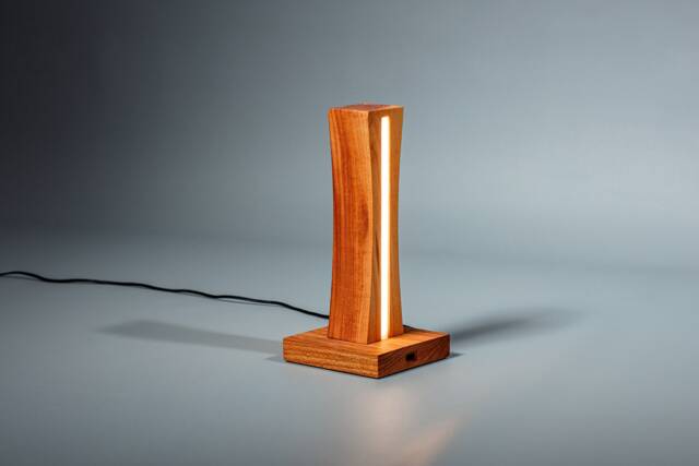 Wooden Table Desk Led Lamp/Usb Charger Modern Minimalist Loft Design Touch Dimmer Home Decor Night Bedside Nursery For Kids - image 1