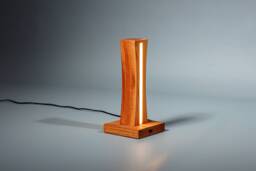 Wooden Table Desk Led Lamp/Usb Charger Modern Minimalist Loft Design Touch Dimmer Home Decor Night Bedside Nursery For Kids - thumbnail 1