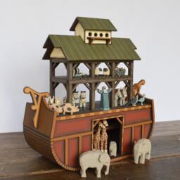 Wood Noah's Ark Handmade - thumbnail 2