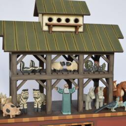 Wood Noah's Ark Handmade - thumbnail 4