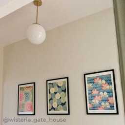 Large Opal Globe Stemmed Pendant Light - thumbnail 4