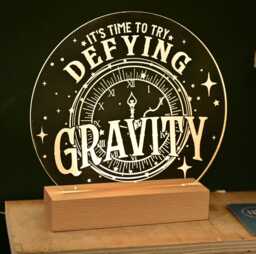 Defying Gravity Led Night Light Wicked Inspired Teen Room Decor - thumbnail 1