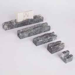 Travertine Card Holder With 10mm Wide Slot, Business Holder, Rustic & Sign Multiple Name Tag - thumbnail 4