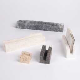 Travertine Card Holder With 10mm Wide Slot, Business Holder, Rustic & Sign Multiple Name Tag - thumbnail 2