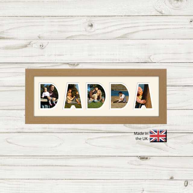 Dadda Photo Frame Word Name Special Gift Father's Day 1246 By Photos in A Word - image 1