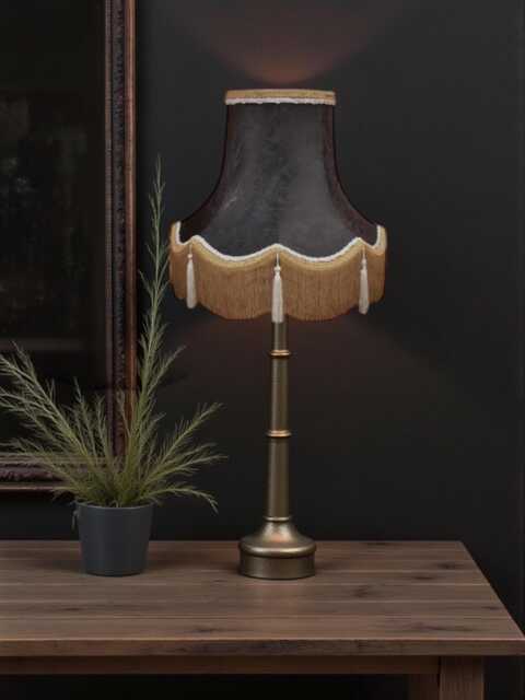 Black Paisley Print Fabric Lampshade Handmade in The UK For Table & Floor Standard Lamp Shades, Ceiling Lights, Clip On Wall Lights - image 1