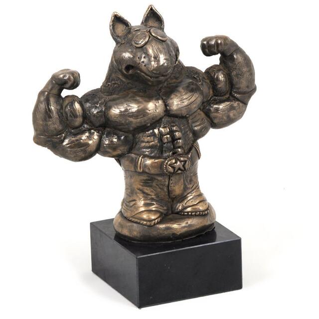 Bull Terrier - Strongman, Dog Marble Statue, Limited Edition, Artdog. Made Of Cold Cast Bronze. Perfect Gift. Limited Edition - image 1
