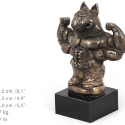 Bull Terrier - Strongman, Dog Marble Statue, Limited Edition, Artdog. Made Of Cold Cast Bronze. Perfect Gift. Limited Edition - thumbnail 4
