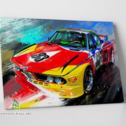 Colourful Super Sports Car Canvas Art Wall Print Race Picture Home Decor - thumbnail 3