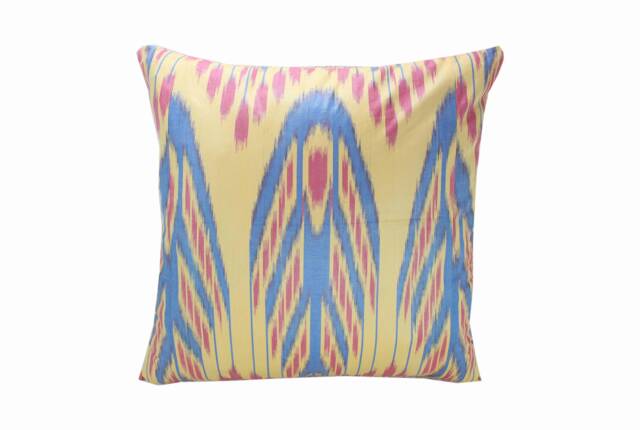 Hand Dyed Ikat Pillow Cover - image 1