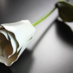 Metal Tulip, White Flower, Graduation Gift, Mother's Day, Mothers Personalized Day Gift - thumbnail 3