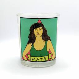 Kate Bush Glass Votive Candle // Lgbtq Altar - thumbnail 1