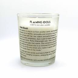 Kate Bush Glass Votive Candle // Lgbtq Altar - thumbnail 2