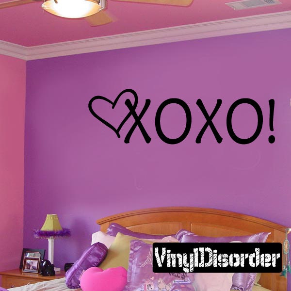 xoxo - Vinyl Wall Decal Quotes Sticker Hd051Et - image 1