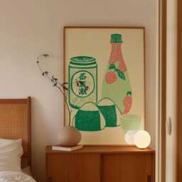 Korean Snack Poster, Onigiri Print, Convenience Store Wall Art - thumbnail 2