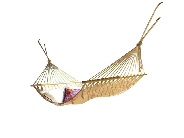 Natural Color American Hammock Made With Thick Cotton/Nylon Thread Customs Taxes Included - image 1