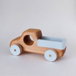 Personalized Wooden Truck Toy - Toddler Gift Handmade Wood Nursery Decor - thumbnail 3