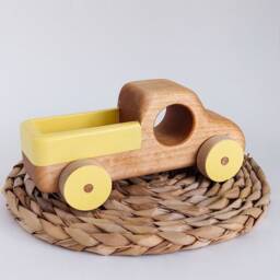 Personalized Wooden Truck Toy - Toddler Gift Handmade Wood Nursery Decor - thumbnail 4