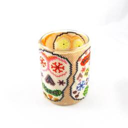Pin Wheel Eyes Day Of The Dead Votive Wrap - thumbnail 4