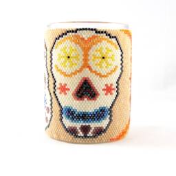 Pin Wheel Eyes Day Of The Dead Votive Wrap - thumbnail 2