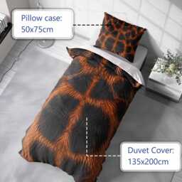 Tarantula Print Single Duvet Cover Wild Animal Safari Jungle Scary Bedding Bedroom D??cor Wildlife Home Aesthetic Gift For Lovers UK - thumbnail 3