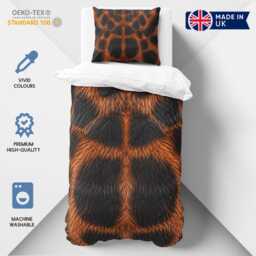 Tarantula Print Single Duvet Cover Wild Animal Safari Jungle Scary Bedding Bedroom D??cor Wildlife Home Aesthetic Gift For Lovers UK - thumbnail 2