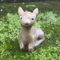 Concrete Baby Deer Sculpture Garden Wild Animal Figure Cement Statue Handmade Lawn Ornament Stone Decor Yard Art Lover Gift - thumbnail 4