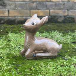 Concrete Baby Deer Sculpture Garden Wild Animal Figure Cement Statue Handmade Lawn Ornament Stone Decor Yard Art Lover Gift - thumbnail 3