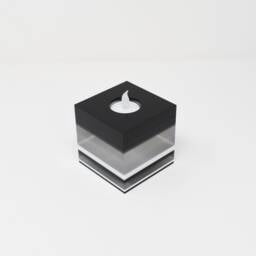 "Square Acrylic Led Candle Stand ""Zebra" - thumbnail 4