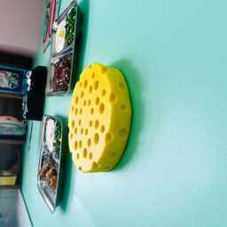 Jumbo Cheese Wheel Wall Hanging/ Dopamine Decor/ Maximalist Fake Food/ Food Pop Art/ Sculpture/ Funky Decor/Fun Gift - thumbnail 3