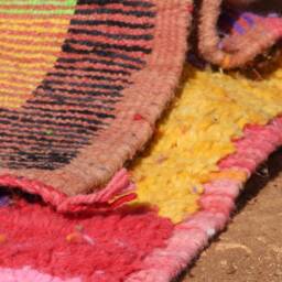 Handmade Moroccan Wool Rug Abstract Berber Design - thumbnail 4