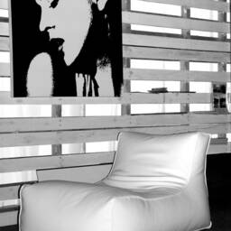 Luxury Lounge Beanbag Chair Cover Only Minimalist Design Loft Style Eco Artificial Leather - thumbnail 3