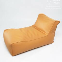 Luxury Lounge Beanbag Chair Cover Only Minimalist Design Loft Style Eco Artificial Leather - thumbnail 4