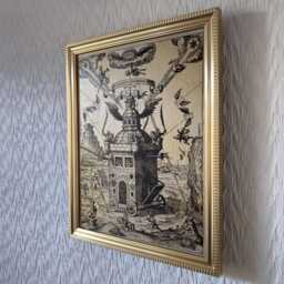 "Invisible College Of The Rosy Cross - Theophilus Schweighardt, 1618 Framed Handmade Reproduction On Canvas 8""x10" - thumbnail 3