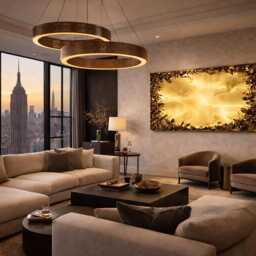Handmade Brass Wall Sculpture - Contemporary Metal Artwork, Brushed Gold Finish - thumbnail 2