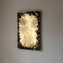 Handmade Brass Wall Sculpture - Contemporary Metal Artwork, Brushed Gold Finish - thumbnail 4