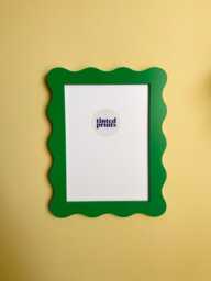 Wavy Picture Frame A4 - Grass Green Free Shipping Australia Gallery Wall Unique Home Decor Gift Australian Made - thumbnail 1