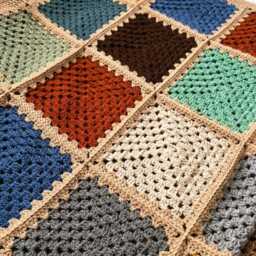 Handmade Crochet Blanket Single Bed Size Throw Soft Acrylic - 66x55 Inches - thumbnail 4