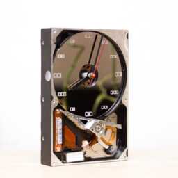 Desk Clock Made With Recycled Computer Hard Drive, Hdd Clock, Gift For Dad, Unique Geek, Graduation - thumbnail 2