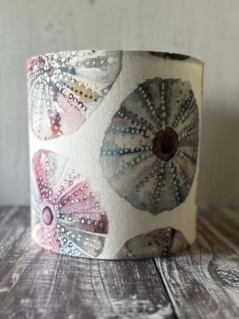 Table Lampshade Voyage Maison Sea Urchin, Small Lampshade, Coastal Home Decor, Seaside Decor Ideas, Large Blue Green - image 1