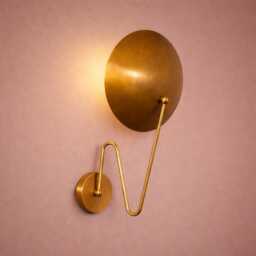 Brass Wall Sconce, Mid-Century Modern Textured Shade Light Picture Frame Light Fixture Lighting - thumbnail 2