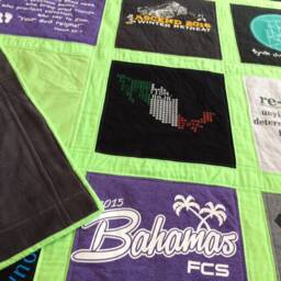 T Shirt Quilt, Memory Deposit, Stadium Blanket, Graduation Gift, College Tee Bedding - thumbnail 4