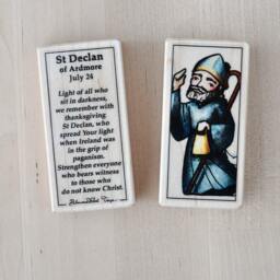 st Declan Patron Saint Block With Gift Bag // Apostle Of Ireland Catholic Toys By Almondrod - thumbnail 1