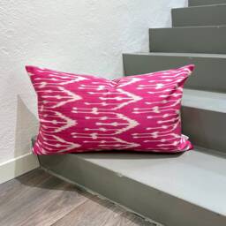 Galaxia Silk Ikat Pillow Cover - Statement Cushion For Home Decor
