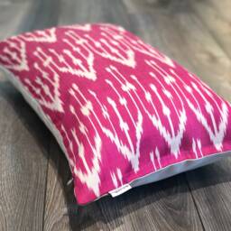 Galaxia Silk Ikat Pillow Cover - Statement Cushion For Home Decor - thumbnail 3